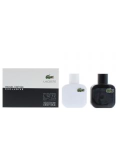 Lacoste Eau De Lacoste L.12.12 Eau de Toilette Gift Set : Blanc Eau de Toilette 50ml - Noir Eau de Toilette 50ml