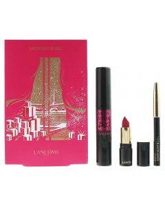 Lancôme Monsieur Big 3 Piece Set: Mascara 10ml - Le Crayon Khol 0.7g - L'absolu Rouge Lip Color 1.6g