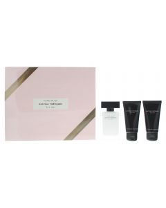 Narciso Rodriguez Pure Musc For Her 3 Piece Eau De Parfum 50ML Her Body Lotion 50ML Her Shower Gel 50ML