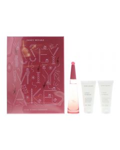 Issey Miyake L'eau D'issey Rose & Rose 3 Piece Eau De Parfum 50ML Shower Cream 50ML Body Lotion 50ML