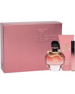 Paco Rabanne Pure XS For Her 80ml EDP Spray / 100ml Body Lotion / 10ml Trav...