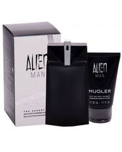 Thierry Mugler Alien Man 100ml Refillable EDT Spray / 50ml Shower Gel