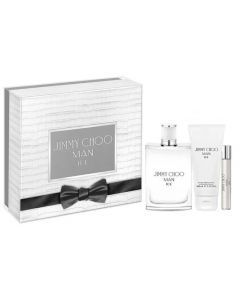 Jimmy Choo Man Ice 100ml EDT Spray / 100ml Aftershave Balm / 7.5ml EDT