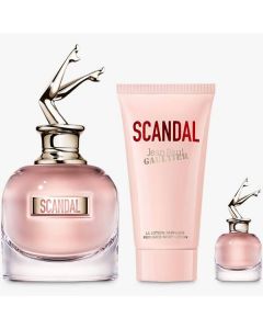Jean Paul Gaultier Scandal 80ml EDP Spray / 75ml Perfumed Body Lotion / 6ml...