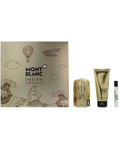 Montblanc Emblem Absolu 100ml EDT Spray / 100ml Shower Gel / 7.5ml EDT Spra...