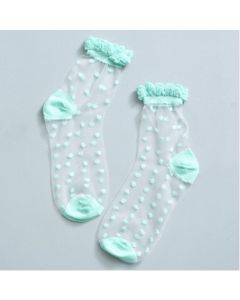 Green Polka Dot Socks