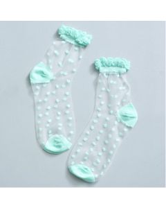 Green Polka Dot Socks